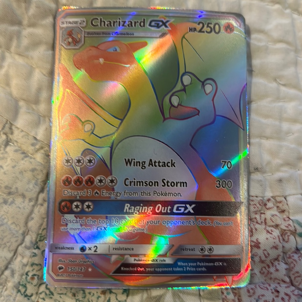 NOT USED CHARIZARD GX